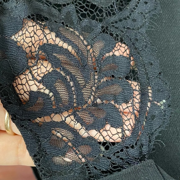 Xscape NWT Retro Black Formal Open Back Cocktail Dress Size 8 - Picture 11 of 15